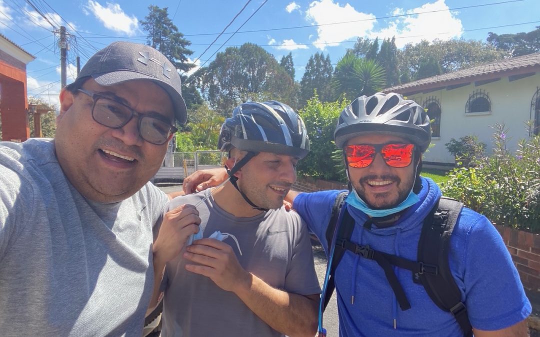 salida en bici con Jpi, Byron y Juanito